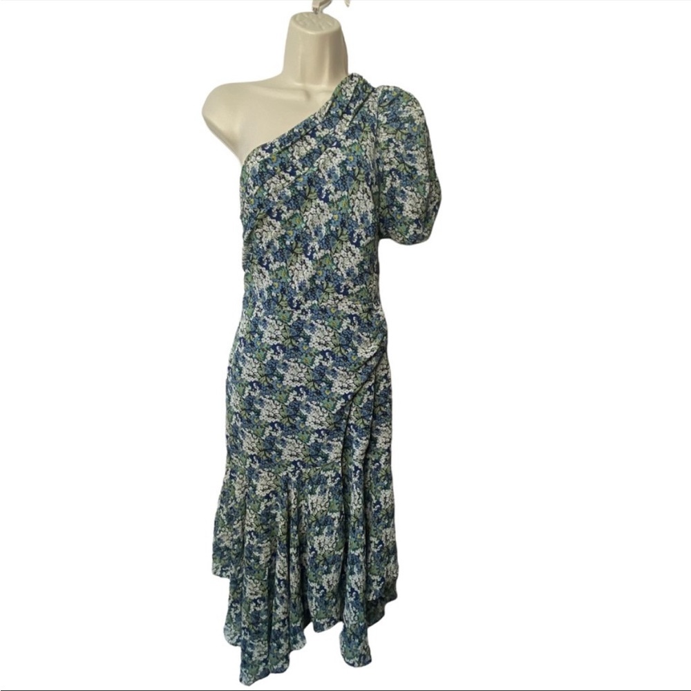 ASTR the Label | Santorini Dress in Blue Green Floral Size S